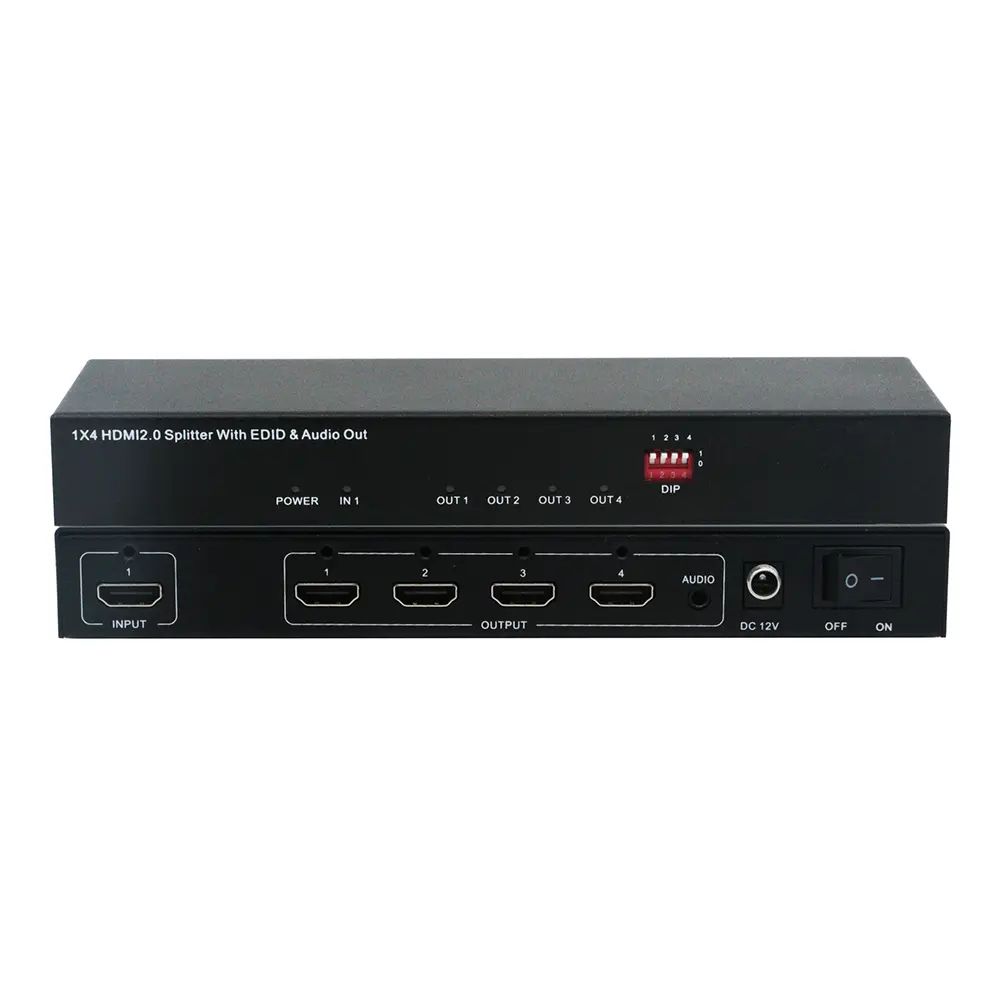 1×4 4K60 HDMI2.0 Splitter