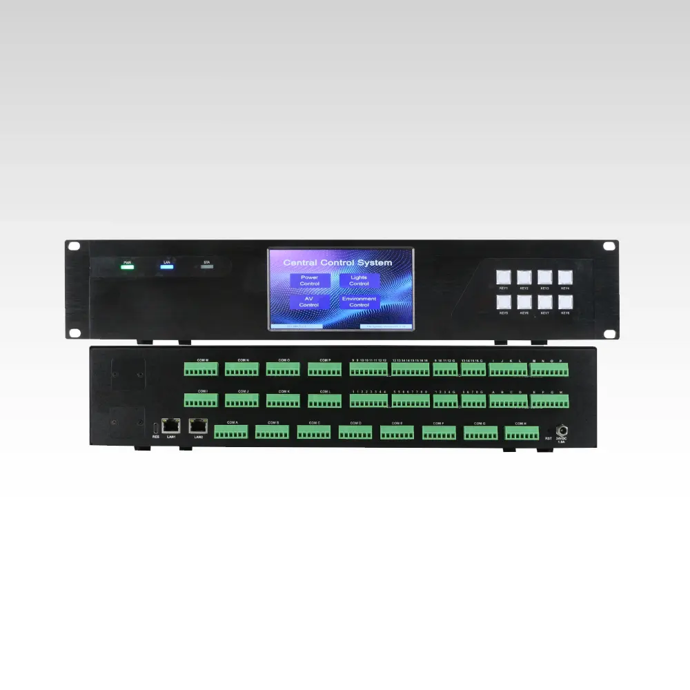 Web-based programming central control host with IR learning and 10 sets UI
