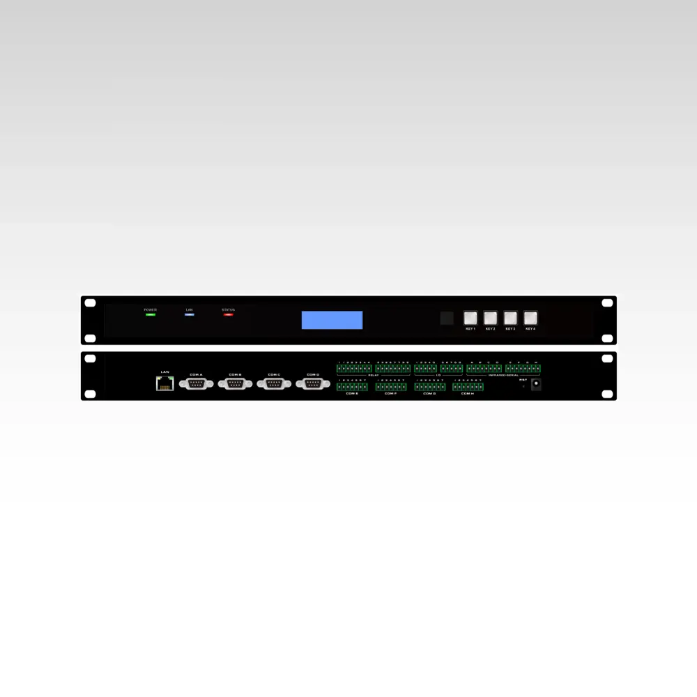 Web-based programming central control host with IR learning and 10 sets UI