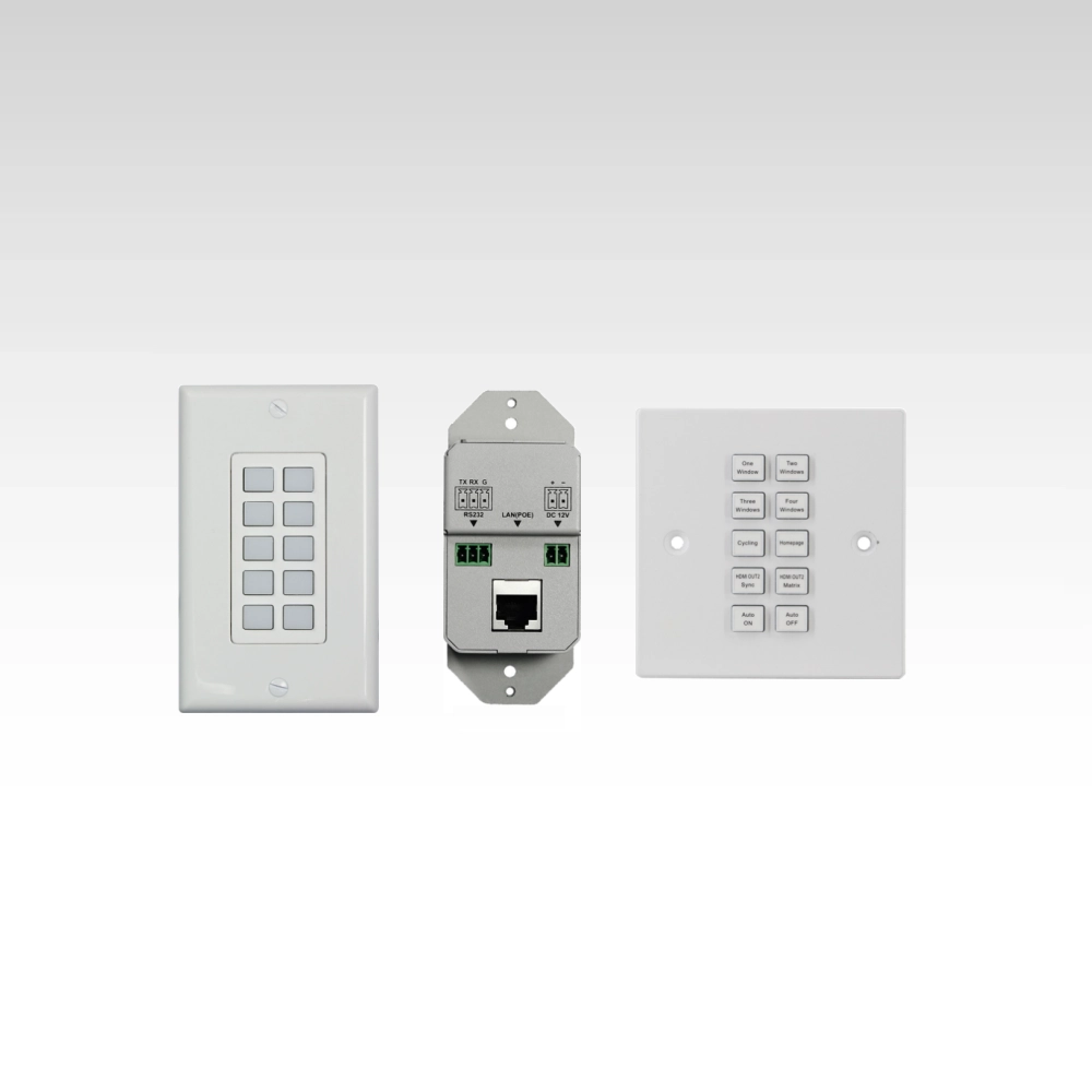10-button programming control keypad with PoE function