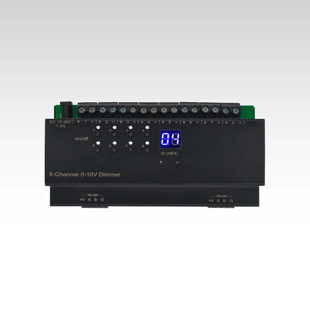 8-channel 0~10v LED dimmer