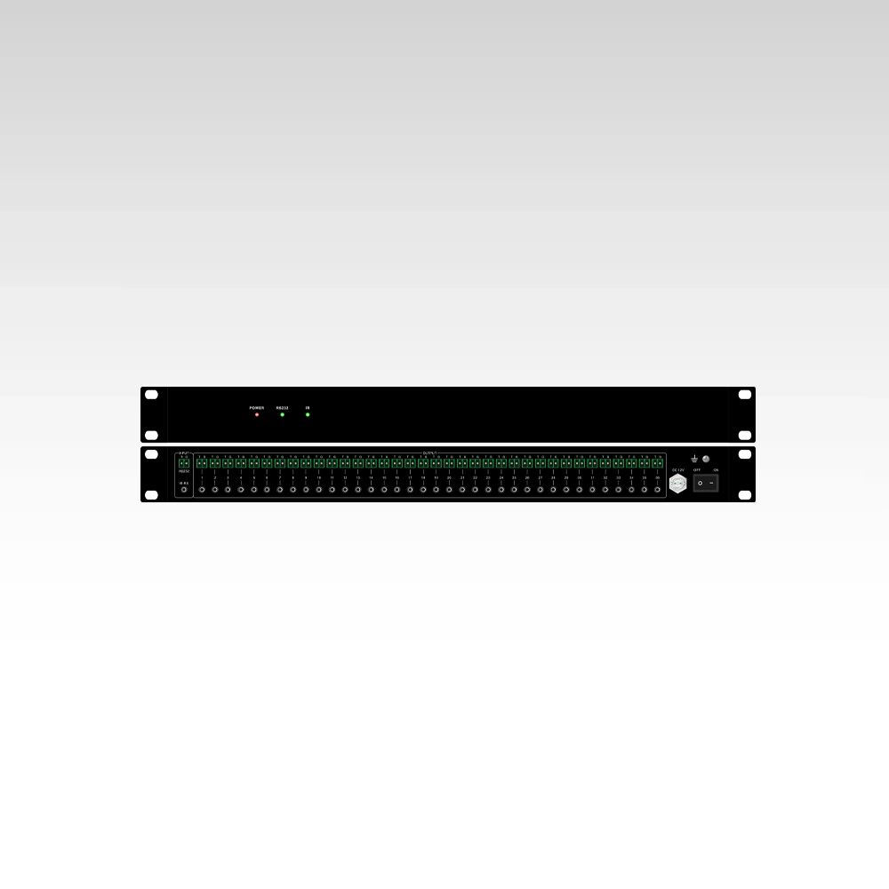 1U One way RS232 and IR splitter