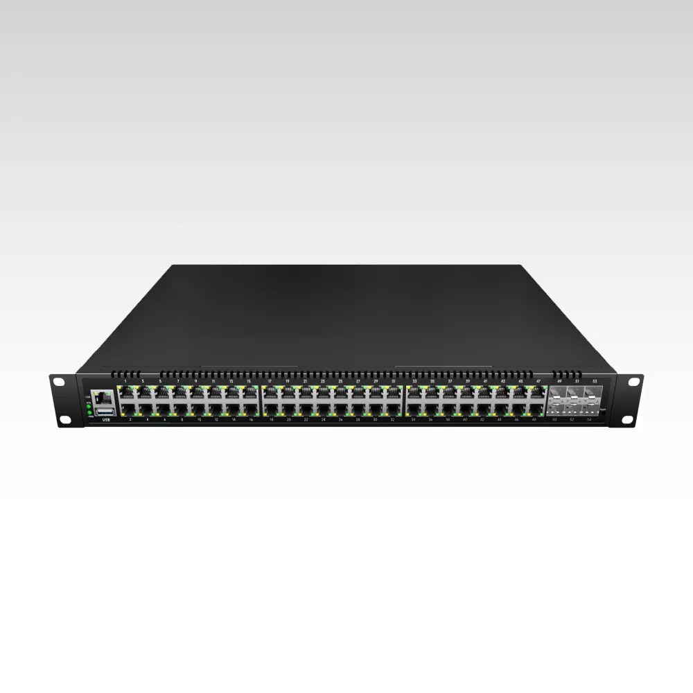 IPM-MANAGER-4800J 48×10/100/1000 Base-T + 6x10G Base-X Managed PoE Ethernet Switch