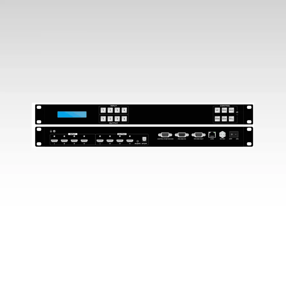 4K60 4×4 HDMI2.0 Matrix Switcher with EDID management