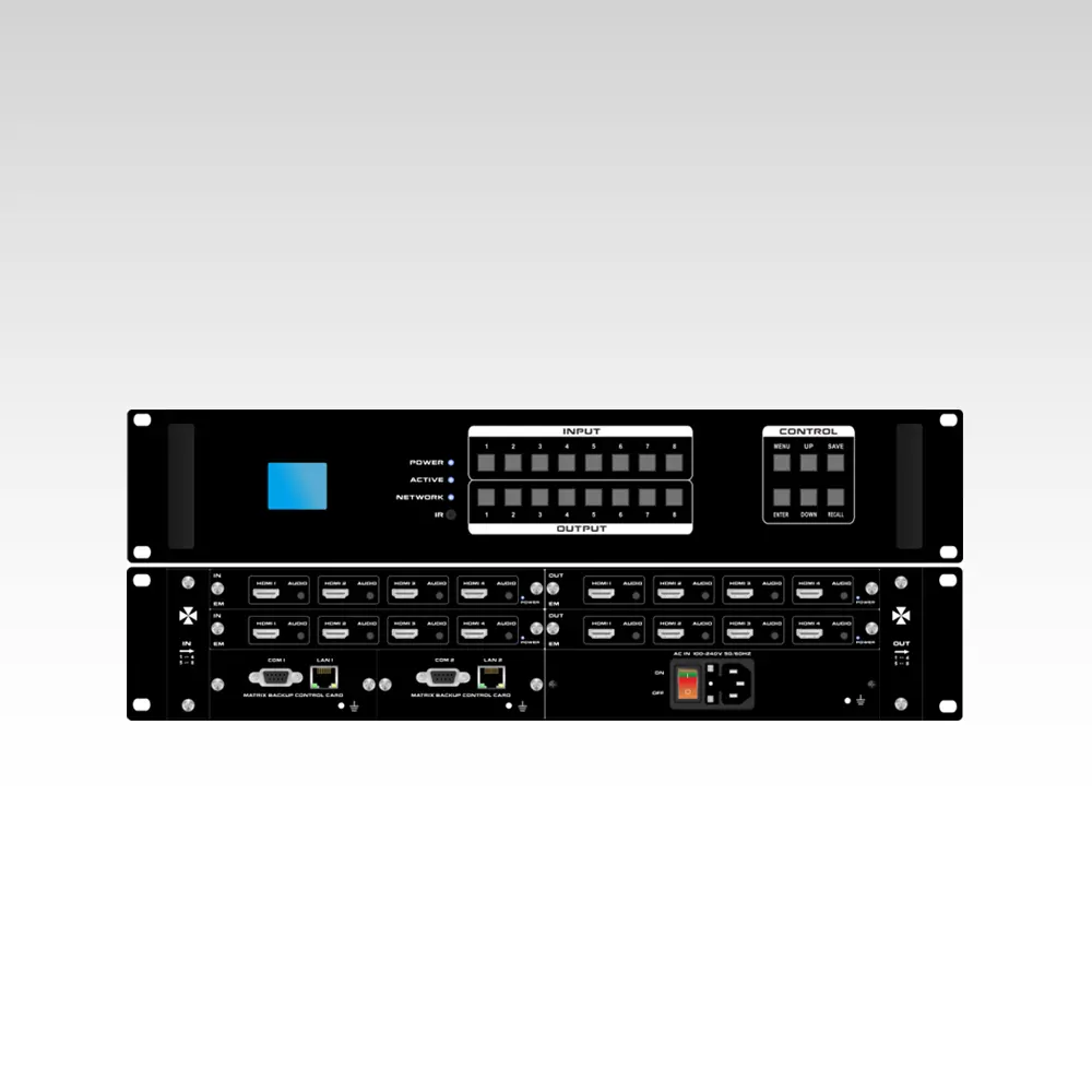 EM 8×8 Modular Matrix Switcher with iPad APP control