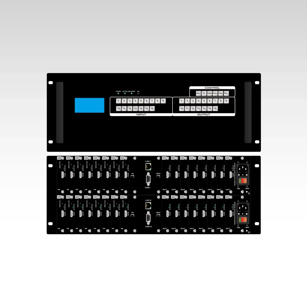 16×16 Modular Matrix Switcher with iPad APP control